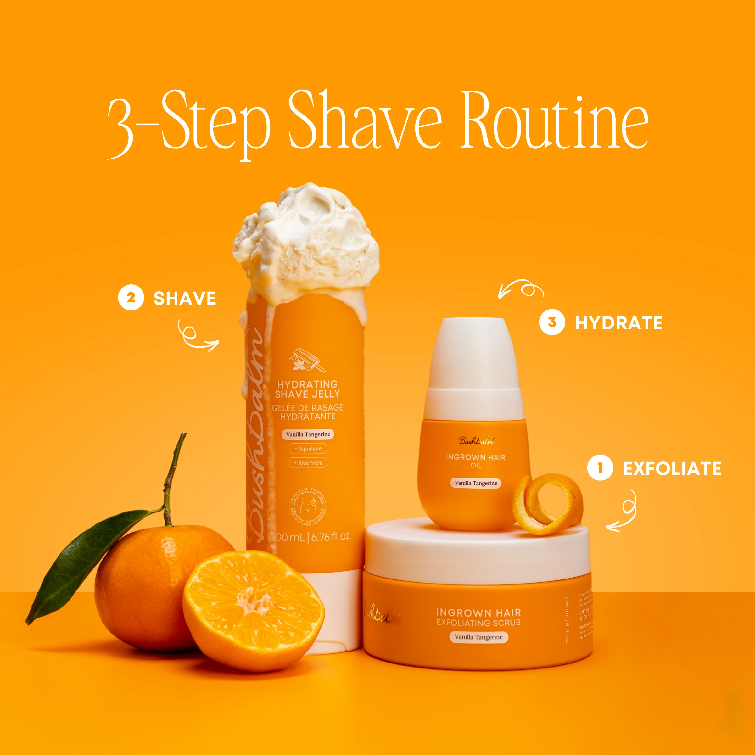 Vanilla Tangerine 3 Step Smooth Shave Routine - Image 9